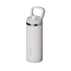 SURFVEN 18 oz Double Wall Stainless Steel Insulated Water Bottle with Leak Proof Flip Straw Lid, White