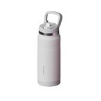SURFVEN 27 oz Stainless Steel Double Wall Insulated Water Bottle with Flip-up Straw Lid, White