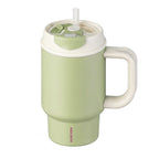 SURFVEN 24oz Double Wall Stainless Steel Insulated Tumbler with Handle and 2-in-1 Lid, Avocado Green