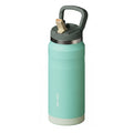 SURFVEN 27 oz Stainless Steel Double Wall Insulated Water Bottle with Flip-up Straw Lid, Dusty Jade