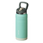 SURFVEN 27 oz Stainless Steel Double Wall Insulated Water Bottle with Flip-up Straw Lid, Dusty Jade