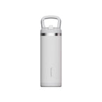 SURFVEN 18 oz Double Wall Stainless Steel Insulated Water Bottle with Leak Proof Flip Straw Lid, White