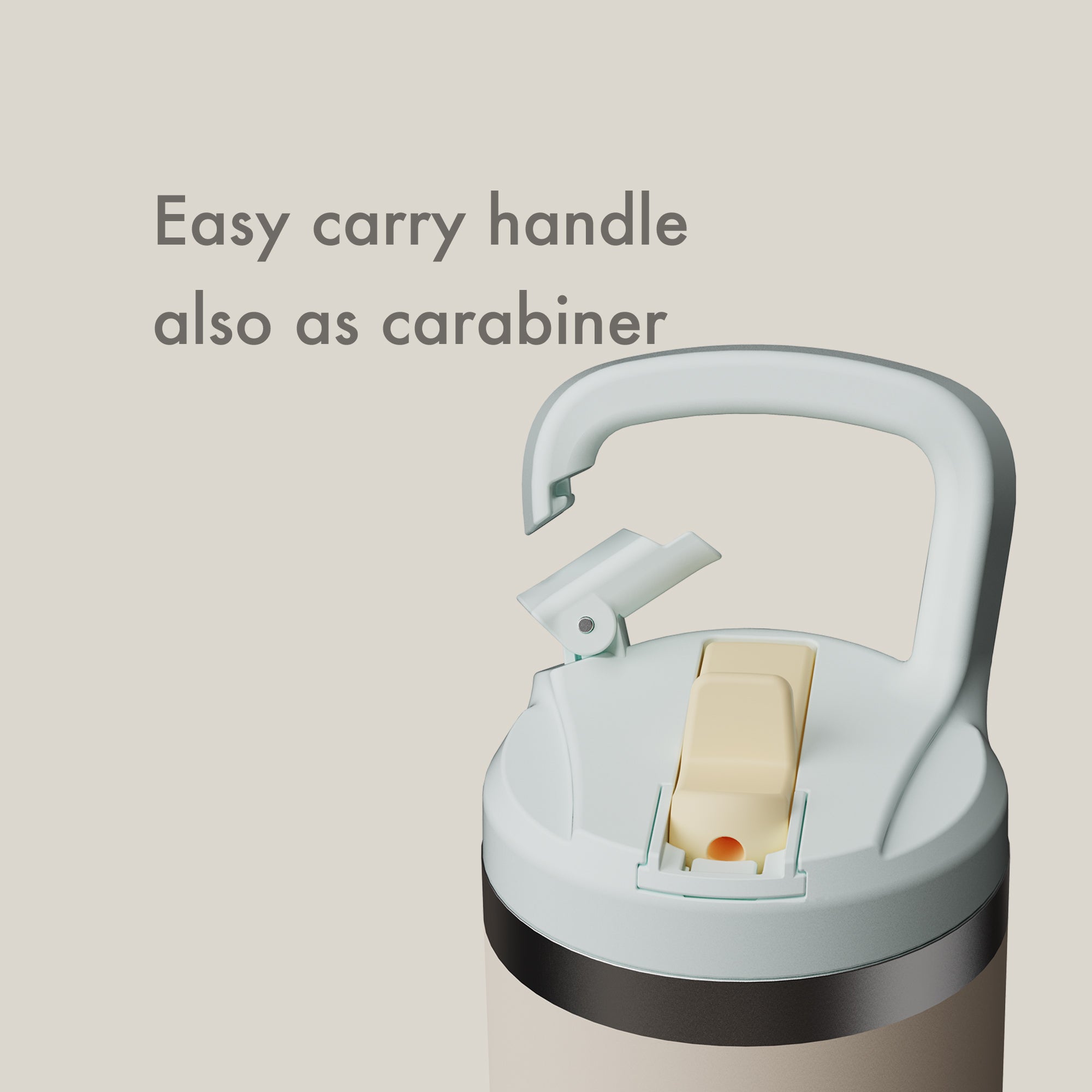 SURFVEN 18 oz Double Wall Stainless Steel Insulated Water Bottle with Leak Proof Flip Straw Lid, Egg Shell