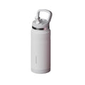 SURFVEN 27 oz Stainless Steel Double Wall Insulated Water Bottle with Flip-up Straw Lid, White