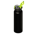SURFVEN 40 oz Vacuum Insulated Stainless Steel Water Bottle with 3-in-1 Lid, Black