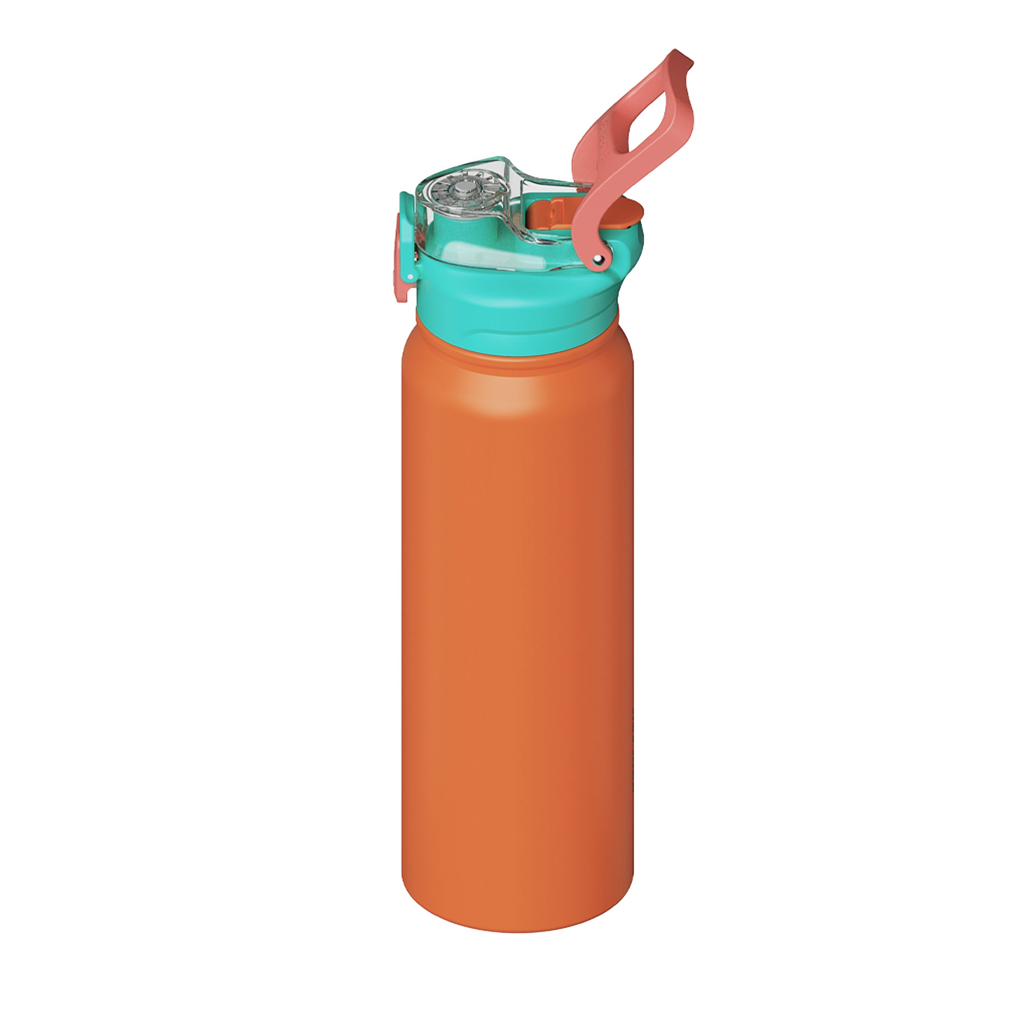 SURFVEN 27 oz Vacuum Insulated Stainless Steel Water Bottle with 3-in-1 Lid, Orange