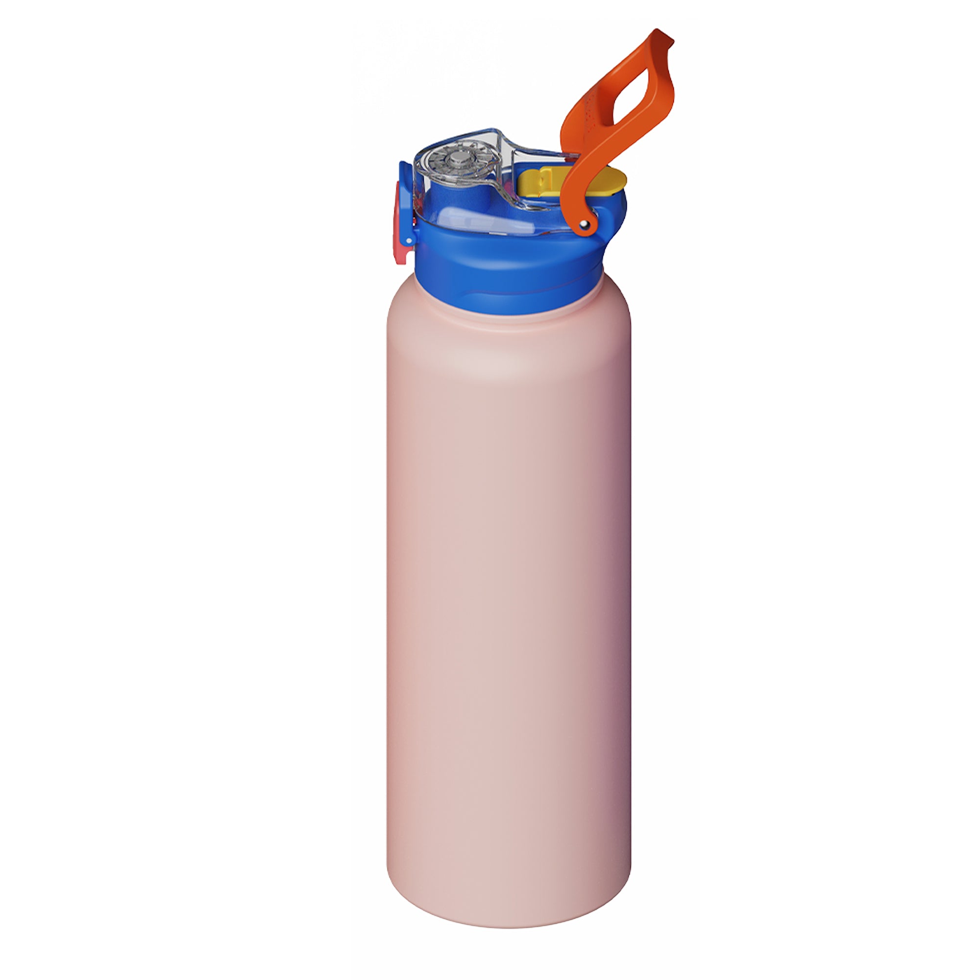 SURFVEN 40 oz Vacuum Insulated Stainless Steel Water Bottle with 3-in-1 Lid, Pink