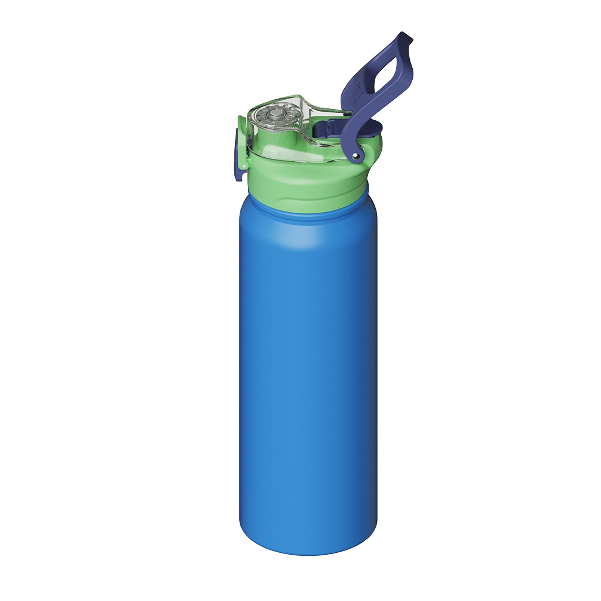 SURFVEN 27 oz Vacuum Insulated Stainless Steel Water Bottle with 3-in-1 Lid, Blue