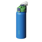 SURFVEN 27 oz Vacuum Insulated Stainless Steel Water Bottle with 3-in-1 Lid, Blue