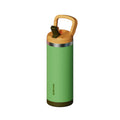 SURFVEN 18 oz Double Wall Stainless Steel Insulated Water Bottle with Leak Proof Flip Straw Lid, Green