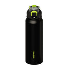 SURFVEN 27 oz Vacuum Insulated Stainless Steel Water Bottle with 3-in-1 Lid, Black