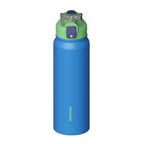 SURFVEN 27 oz Vacuum Insulated Stainless Steel Water Bottle with 3-in-1 Lid, Blue
