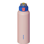 SURFVEN 40 oz Vacuum Insulated Stainless Steel Water Bottle with 3-in-1 Lid, Pink