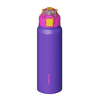 SURFVEN 27 oz Vacuum Insulated Stainless Steel Water Bottle with 3-in-1 Lid, Purple